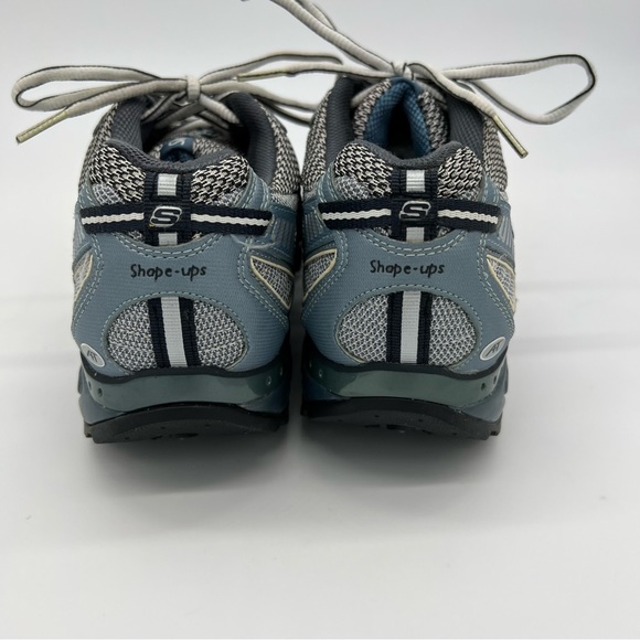 Skechers Shape-Ups Combination Wave SN12360 Walking Shoes Gray Blue Men’s 9.5 - Picture 11 of 16